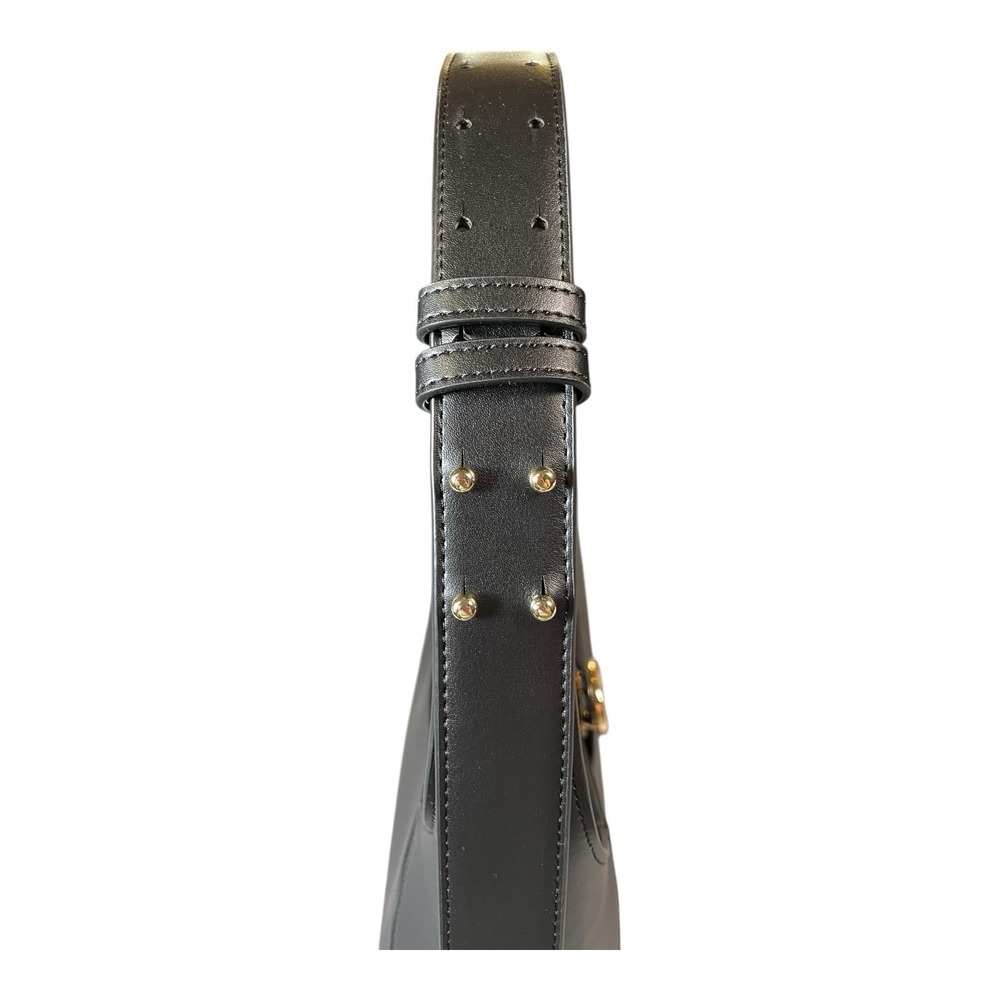 Lululemon Cactus Leather Shoulder Bag 8L Black With Gold Hardware & Dust Bag - Picture 9 of 16